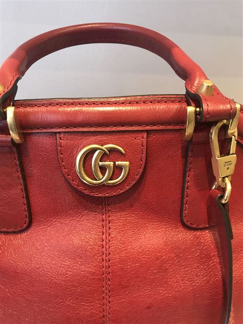 Borse Gucci in Pelliccia Rosso 